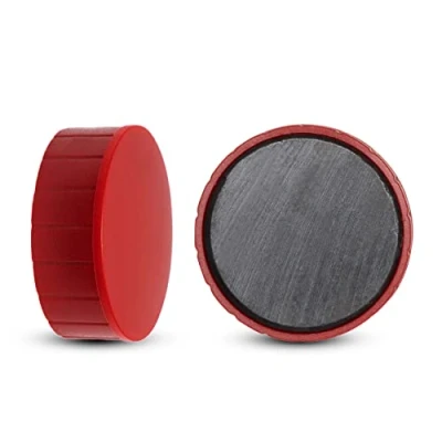 Afbeelding van Maul Magneet Solid 32mm Trekkracht 2.5kg Blister 2 Rood Magneten