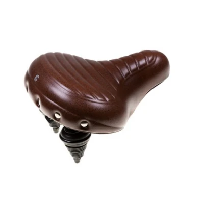 Afbeelding van Amigo Fietszadel Wave Drifter Geribbeld Bruin