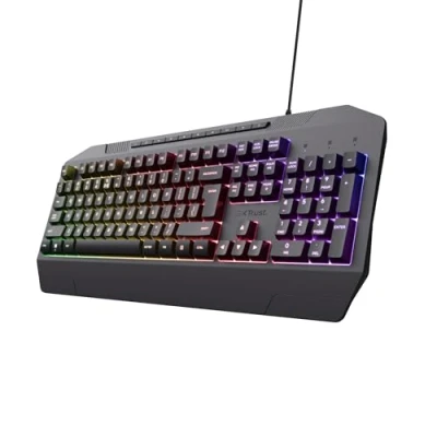 Afbeelding van Trust GXT836 Evocx Gaming Keyboard met Verlichting Polssteun Multimedia toetsen Qwerty US