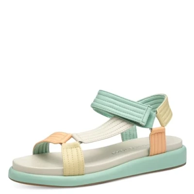Afbeelding van Marco Tozzi Sandalen, Dames, Maat: 39, Seafoam Hoogwaardig imitatieleer