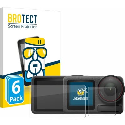 Afbeelding van BROTECT Screenprotector voor DJI Osmo Action 5 Pro Folie Beschermfolie Beschermglas transparant (6 Stuks)