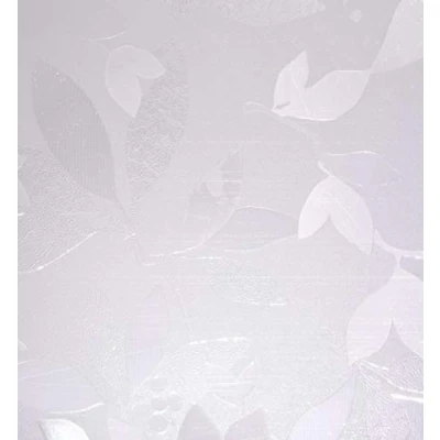 Afbeelding van Venilia Vitro statische folie, 3D loofbladeren, melkglasfolie, privacyfolie, transparant, 45 cm x 1,5 m, 200 µm (dikte: 0,2mm), 54777