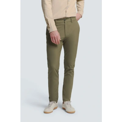 Afbeelding van No Excess Chino Broek Stretch Groen L32