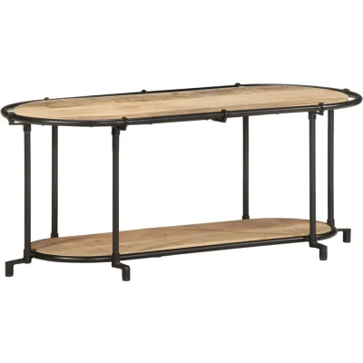 Afbeelding van vidaXL Tv meubel 100x42x40 cm massief ruw mangohout