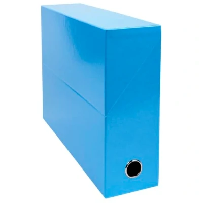 Image de Boîte Transfert EXACOMPTA dos de 9 cm Bleue claire