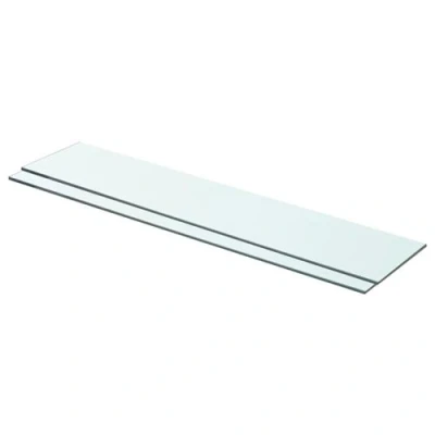 Afbeelding van Schappen 2 st 70x15 cm glas transparant