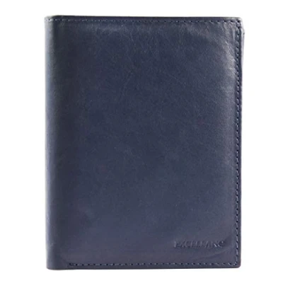 Afbeelding van Excellanc heren portemonnee leer Billfold Blauw