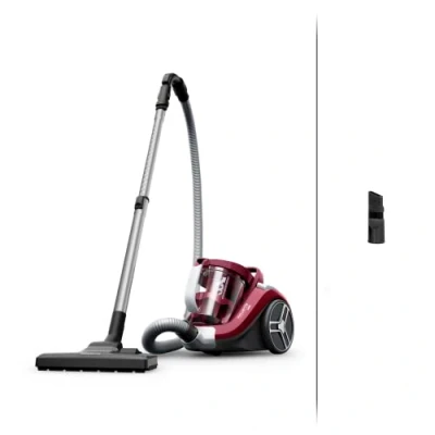 Image de Rowenta Compact Power XXL Aspirateur sans sac, Moteur basse consommation de 900 W max, Haut niveau filtration, Bac à poussière 2,5 L, RO4B23EA, Bordeaux