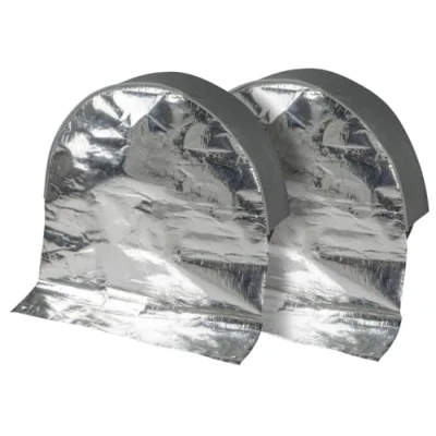 Afbeelding van Thermische wieldop 2 stuks tot 17 inch/195mm, wieldoppen, bandenafdekking zilver