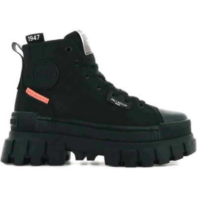 Afbeelding van Palladium Revolt HI Veterboots, Dames, Maat: 38, Black Katoen