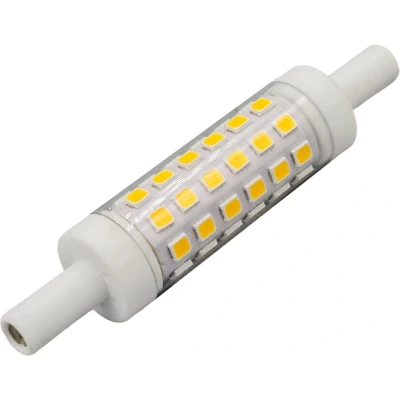 Afbeelding van R7s staaflamp 78x15mm LED 5W=42W halogeenlamp 500 Lumen warmwit 3000K