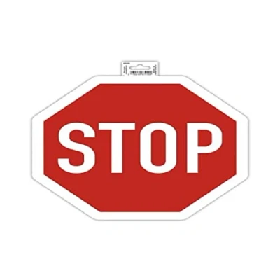 Afbeelding van Exacompta Referentienummer 67010E 1 STOP kleefplaat Gemaakt van antislip en UV bestendig PVC Paneelafmetingen 30 x cm Kleur: rood