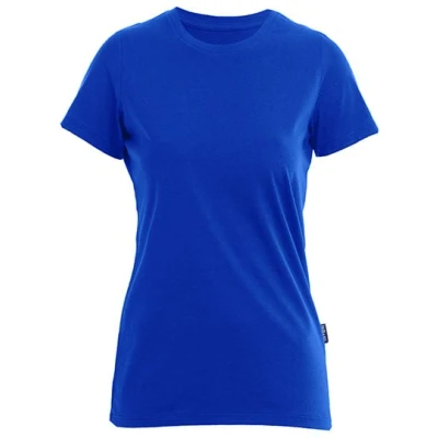 Afbeelding van Damesshirt &#039;Luxury Roundneck Tee&#039; met korte mouwen Royal Blue XS