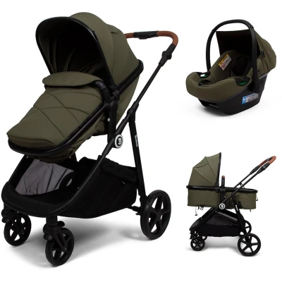 Afbeelding van Baninni 3 in 1 Multi Standen Kinderwagen met Autostoel Nelia Groen