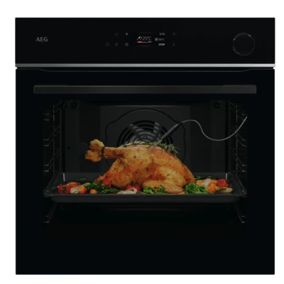 Afbeelding van AEG TR7PB73FSB 7000 MealAssist Inbouw Combi Stoomoven Zwart solo oven Inhoud: 72 Liter