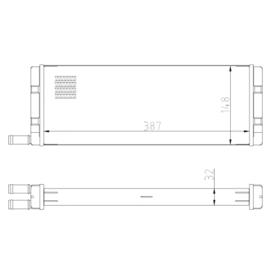 Afbeelding van NRF 54408 Warmtewisselaar VOLKSWAGEN: TRANSPORTER 3 Kasten