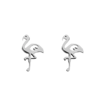 Afbeelding van Ear studs flamingo iXXXi Oorbellen Silver
