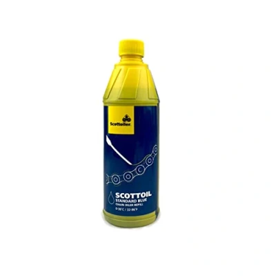 Afbeelding van Scottoiler Scottoil kettingolie voor motorfiets, 500 ml, blauw.