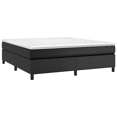 Image de vidaXL Cadre de lit sans matelas noir 180x200 cm similicuir3120712