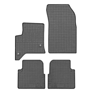 Afbeelding van Rubberen mattenset compatibel met Jeep Avenger (Hybrid) 2023 &amp; Fiat 600 Alfa Romeo Junior 2024 (4 delig + bevestigingspunten)