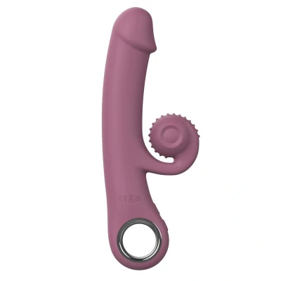Afbeelding van Online Only Double Lust Flexibele Snail Vibrator Paars