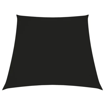 Afbeelding van Zonnezeil trapezium 2/4x3 m oxford stof zwart