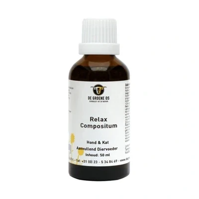 Afbeelding van De Groene Os Relax Compositum Hond / Kat 50 ML