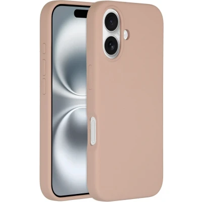 Afbeelding van Accezz Hoesje Geschikt voor iPhone 16 Siliconen Liquid Silicone Backcover MagSafe Roze