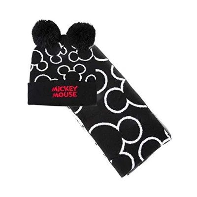 Image de DISNEY Mickey Mouse Bonnet &amp; Echarpe