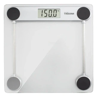 Afbeelding van Tristar Weegschaal WG 2421 Personenweegschaal Digitale met Anti Slipvoetjes Tot 150 kg Glas