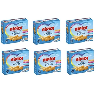 Afbeelding van Set van 6 Nipiol il Biscottini koekjes voor kinderen vanaf maanden 360 g