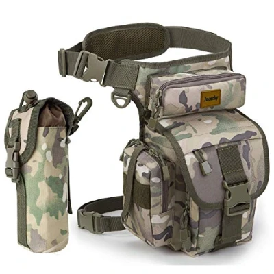 Afbeelding van Jueachy Multifunctionele Drop Been Heuptas, Tactische Militaire Dij Hip Outdoor Pack voor Motorrijden Wandelen Reizen met Water Bottle Pouch Vissen Tool Pouch, Camouflage