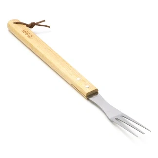 Afbeelding van BBQ vork Gardalux 46 cm (RVS, met houten handvat)