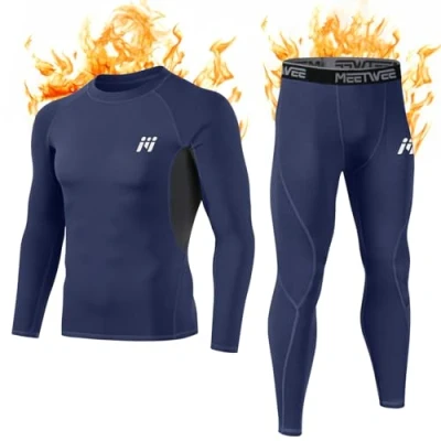 Afbeelding van MEETWEE Base Layer Thermo ondergoedset voor heren, Blauw