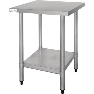 Afbeelding van Vogue RVS werktafel zonder achteropstand 90x60x60cm