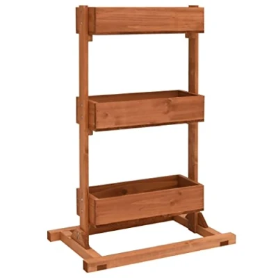 Afbeelding van vidaXL plantenbak, bloempot, tuin, terras, buiten, 52 x 30 78 cm, dennenhout
