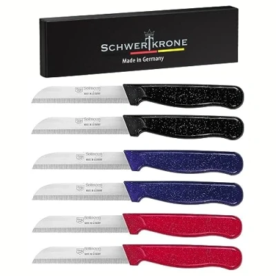 Afbeelding van Schwertkrone Solingen Professionele Keukenmessenset RVS 6 delig Ergonomisch &amp; Vaatwasserbestendig