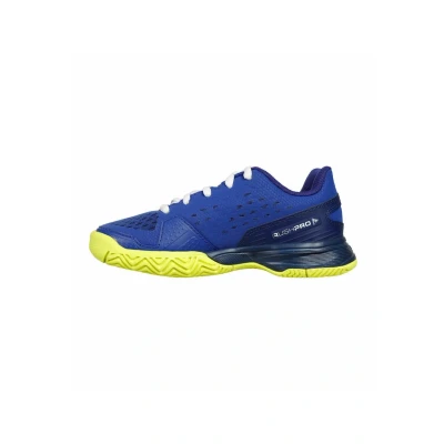 Afbeelding van Wilson Rush Pro tennisschoenen, uniseks, kinderen, Blauw veiligheidsblauw geel bedrukt
