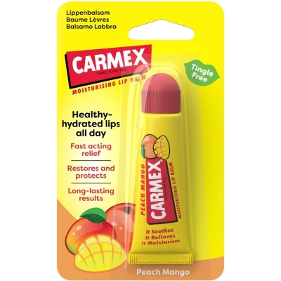 Afbeelding van Carmex Peach Mango Moisturising Lip Balm 10GR