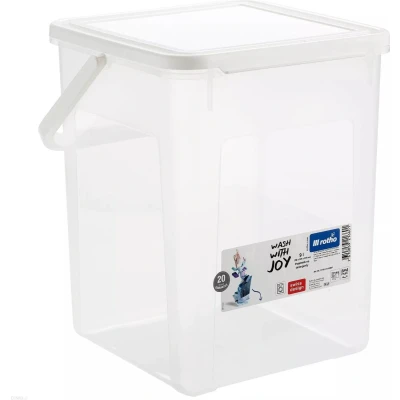 Afbeelding van Rotho Poedercontainer, tabletten, wasmiddelen 9L transparant