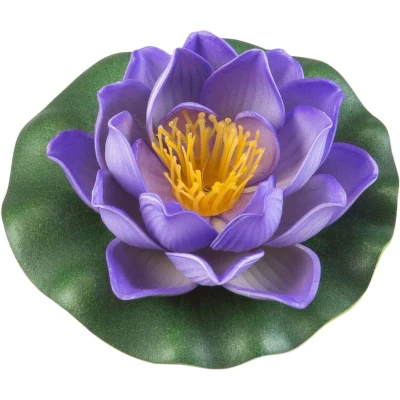 Afbeelding van Velda Waterlelie Lotus 10 Cm Foam Paars/groen