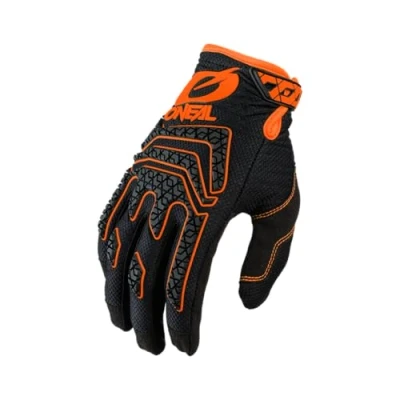 Afbeelding van O&#039;NEAL MX MTB DH FR Downhill Freeride Fiets en motorcrosshandschoenen, duurzame flexibele materialen, siliconen afdruk voor grip, Sniper Elite Glove, volwassenen, zwart/oranje, maat M