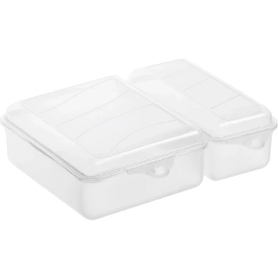 Afbeelding van Rotho lunchbox FUN 1,6 l (22 x 16 7 cm) transparant 1600 ml
