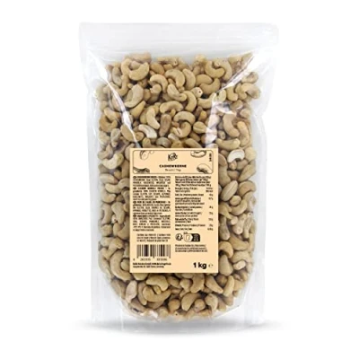 Image de KoRo Noix de cajou en morceaux 1 kg naturelles, sans additifs, non salées, emballage grand format