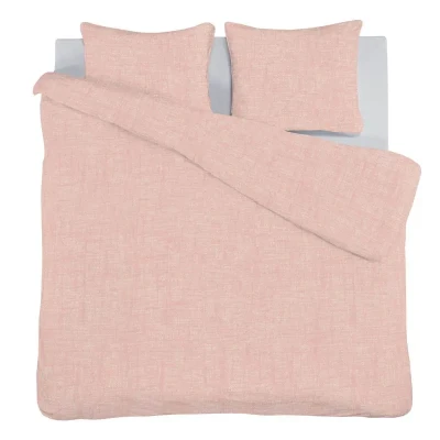 Afbeelding van iSeng Linen Dekbedovertrek Lits jumeaux 240x200/220 cm Rose