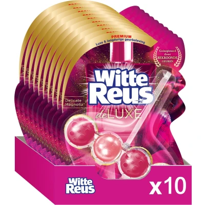 Afbeelding van 10x Witte Reus Toiletblok DeLuxe Delicate Magnolia
