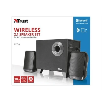 Image de Trust Evon Wireless 2.1 Speaker Set système de haut parleur pour PC sans fil