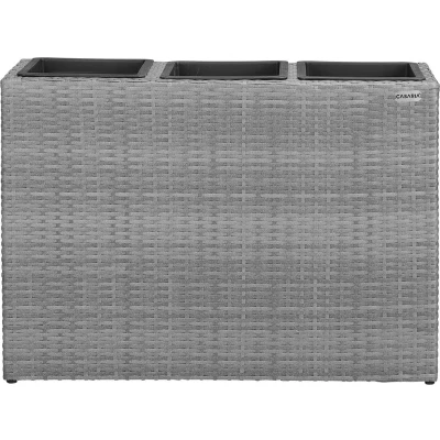 Afbeelding van Casaria Staande Plantenbak met Waterafvoer 83x30,5x60cm Grijs