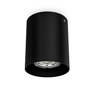 Afbeelding van B.K.Licht Plafondspot zwart Ø8cm GU10 excl. lichtbron