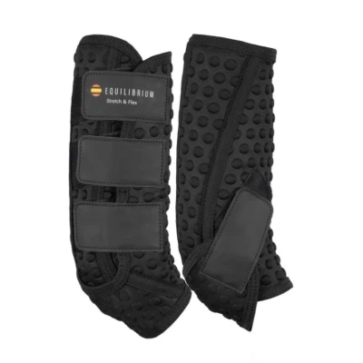 Afbeelding van Equilibrium Beenbeschermers Stretch &amp; Flex Training Zwart S